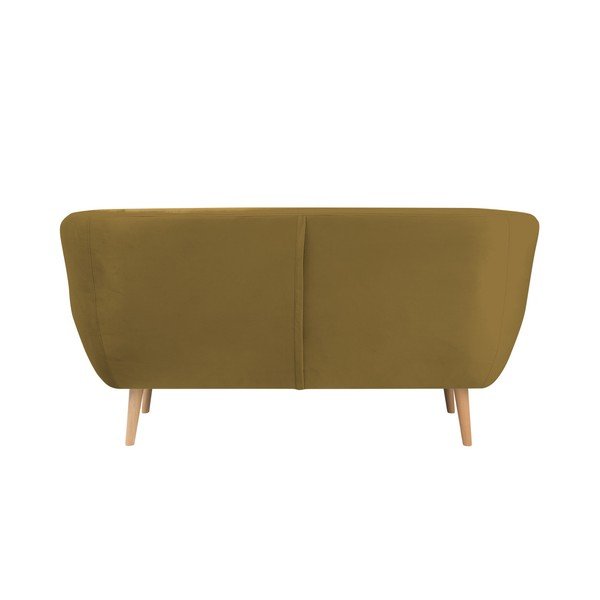 Gorčično rumen dvosed Mazzini Sofas Benito-image-1