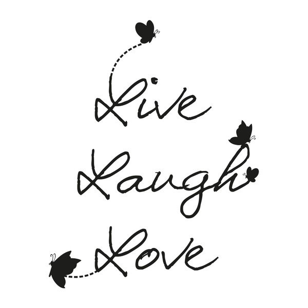 Ambiance Live Laugh Love Nalepka, 55 x 45 cm-image-1