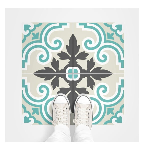 Komplet 4 talnih nalepk Ambiance Marble-image-1