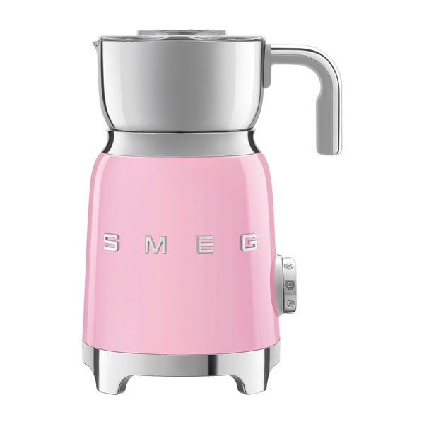 Rožnat električni penilec za mleko Retro Style – SMEG