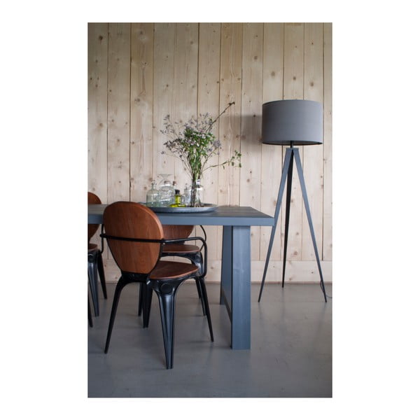 Črno-siva talna svetilka Zuiver Tripod, ø 50 cm-image-2