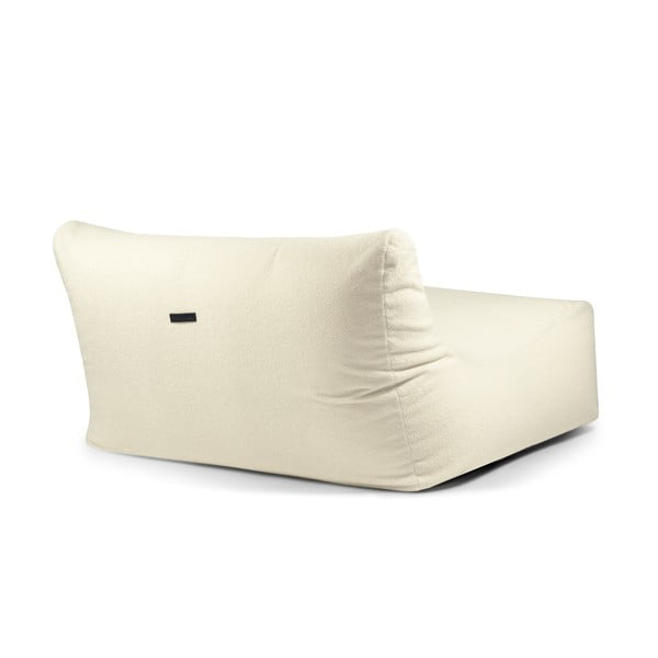 Kremno bela vreča za sedenje iz tkanine bouclé Sofa Lounge – SLOWDOWN-image-4