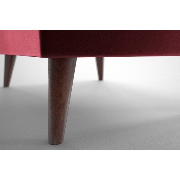 Rdeč žametni tabure My Pop Design Auteuil-image-1
