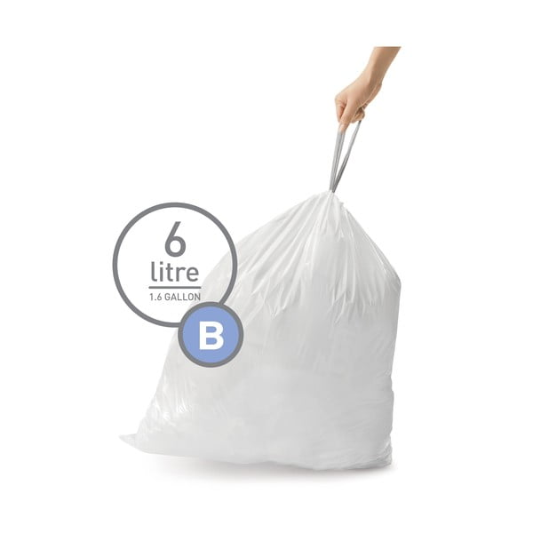 Vrečke za smeti 30 ks z zateznim trakom 6 l B – simplehuman-image-4