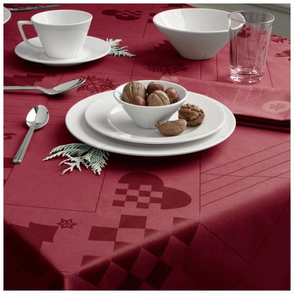 Namizni prt z božičnim motivom iz damasta 150x220 cm Natale – Rosendahl-image-2