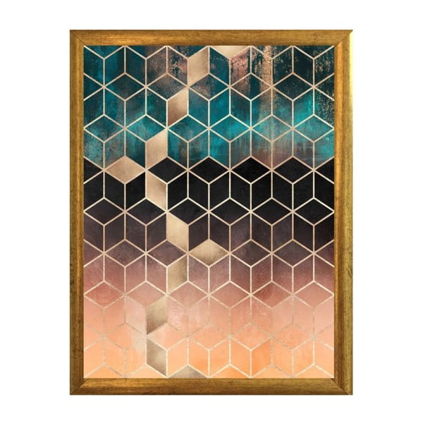 Plakat v okvirju Piacenza Art Hexagon, 30 x 20 cm