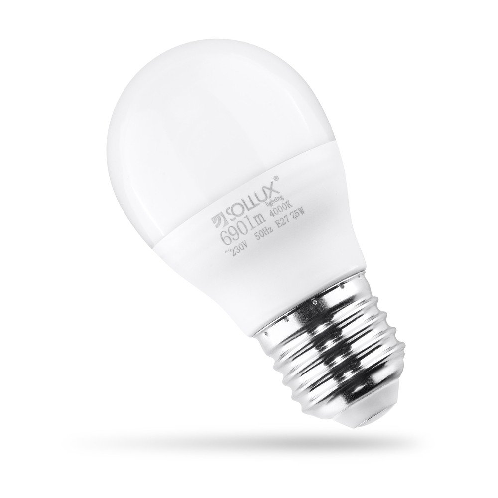 Nevtralna LED žarnica z žarnico E27, 7,5 W