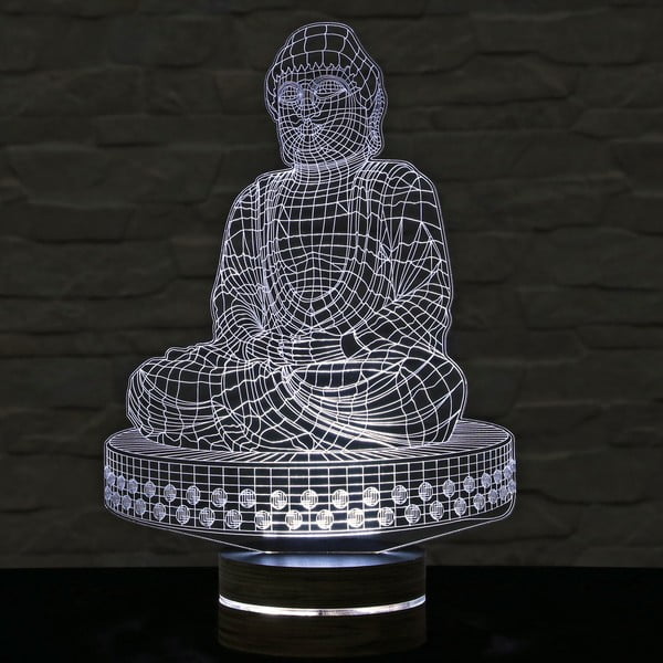 3D namizna svetilka Buda