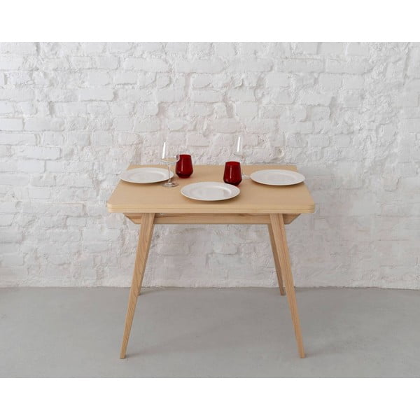 Raztegljiva jedilna miza z mizno ploščo v jesenovem dekorju 65x90 cm Envelope – Ragaba-image-3