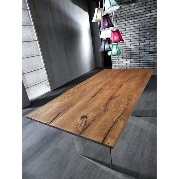 Jedilna miza z mizno ploščo v hrastovem dekorju 180x90 cm Float – Tomasucci-image-3