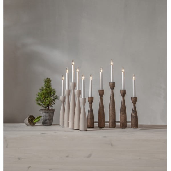 Božična svetlobna dekoracija z vtikačem v temni naravni barvi Midja 2.0 – Star Trading-image-3