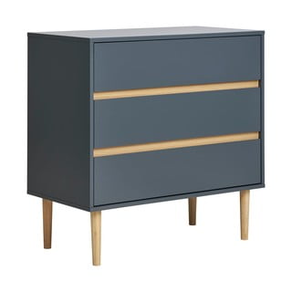 Temno siva nizka komoda 80x80 cm Bisley – House Nordic