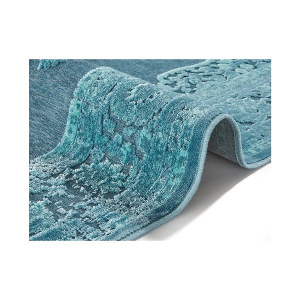 Modra preproga iz viskoze Mint Rugs Willow, 120 x 170 cm-image-2
