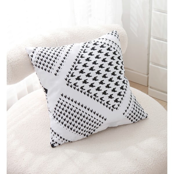 Črna/bela 3-delna posteljnina iz mikrosatena 140x200 cm Roberto – My House-image-3