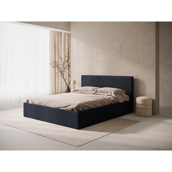 Temno modro oblazinjeno vzglavje 170,5x100 cm Remo – Micadoni -image-1