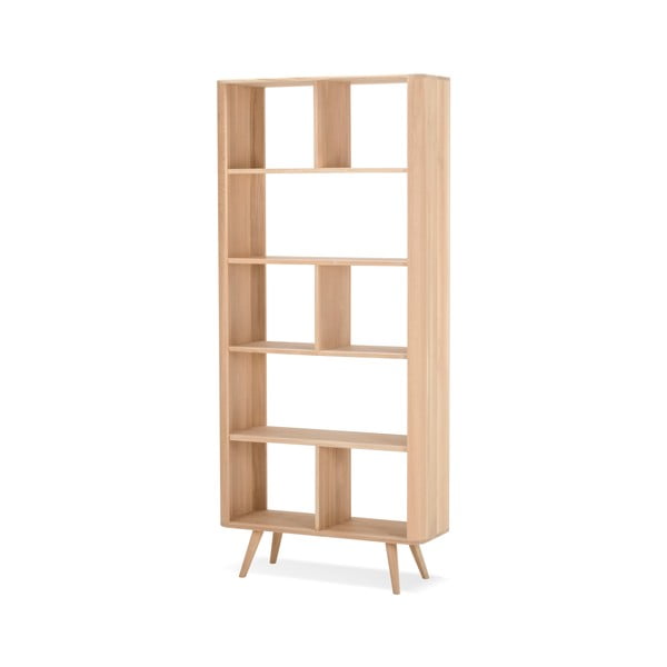Knjižna omara iz hrastovega lesa Gazzda Ena, 90 x 35 x 200 cm-image-1