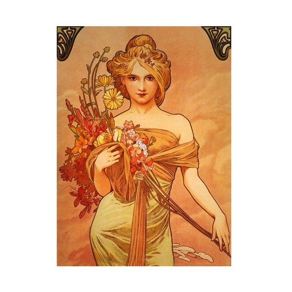 Slika Šopek, Alfons Mucha, 60x80 cm