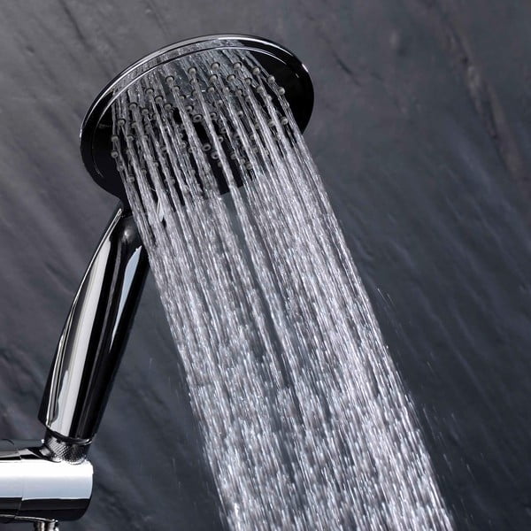 Plastična tuš garnitura v mat srebrni barvi z ročno prho 70 cm Hydro – douceur d'intérieur-image-3