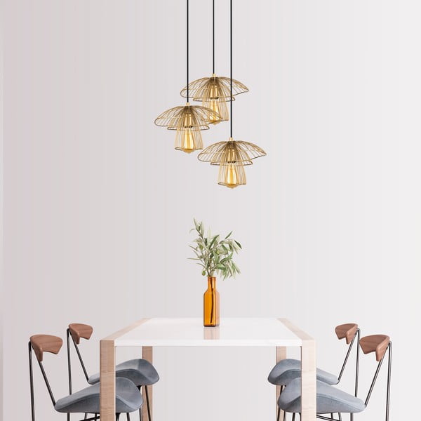 Zlata viseča svetilka Squid Lighting Root, višina 117 cm-image-2