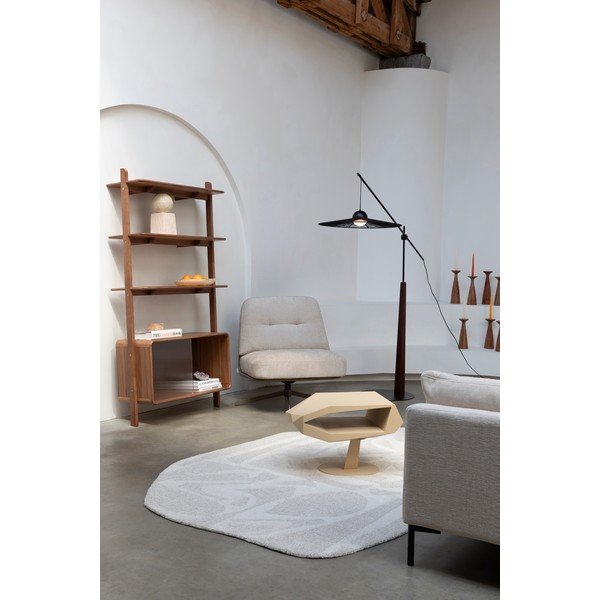 Rjav regal iz masivnega jesena z drsnimi vrati 90x180x35 cm Rise – Zuiver-image-3