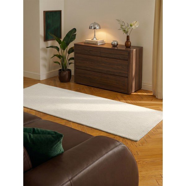Kremno bel volnen tekač 80x250 cm Eloise – Hanse Home-image-2