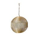 Viseča svetilka v zlati barvi s kovinskim senčilom ø 45 cm Pilka – Light & Living