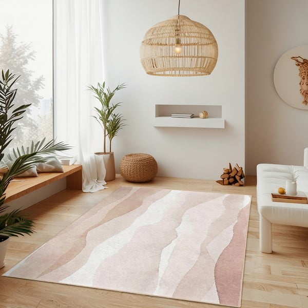 Kremno bela pralna preproga 80x150 cm Komodo Beach – Mila Home-image-2