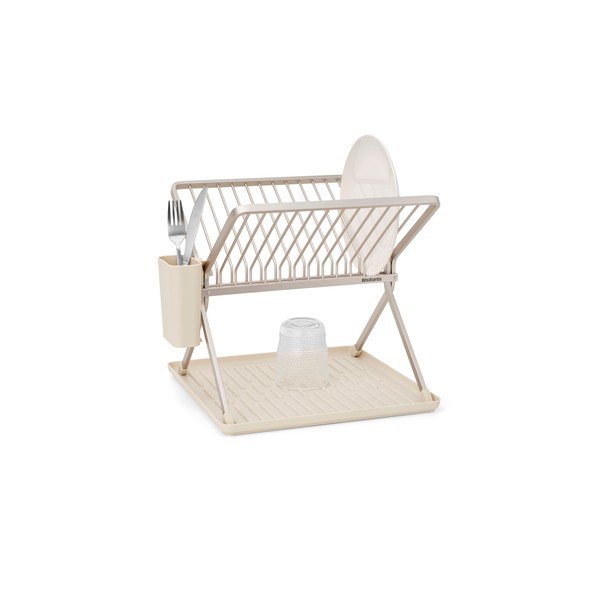 Bež kovinski dvonadstropni odcejalnik posode 37x33 cm – Brabantia-image-4