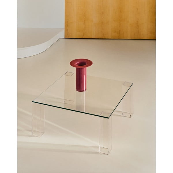 Steklena mizica 85x85 cm Adularia – Kave Home-image-1