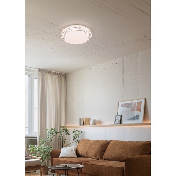 Bela LED stropna svetilka ø 38 cm Dizzy – Reality-image-1