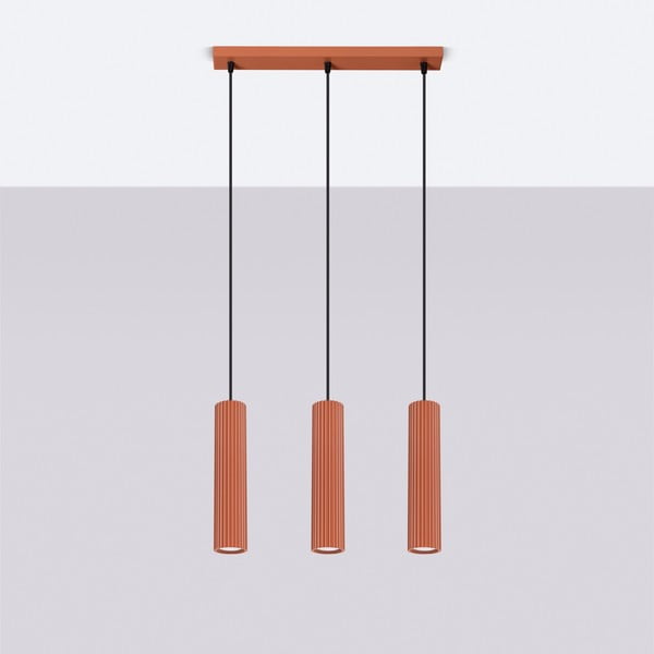 Opečnato oranžna viseča svetilka Gleam – Sollux-image-4