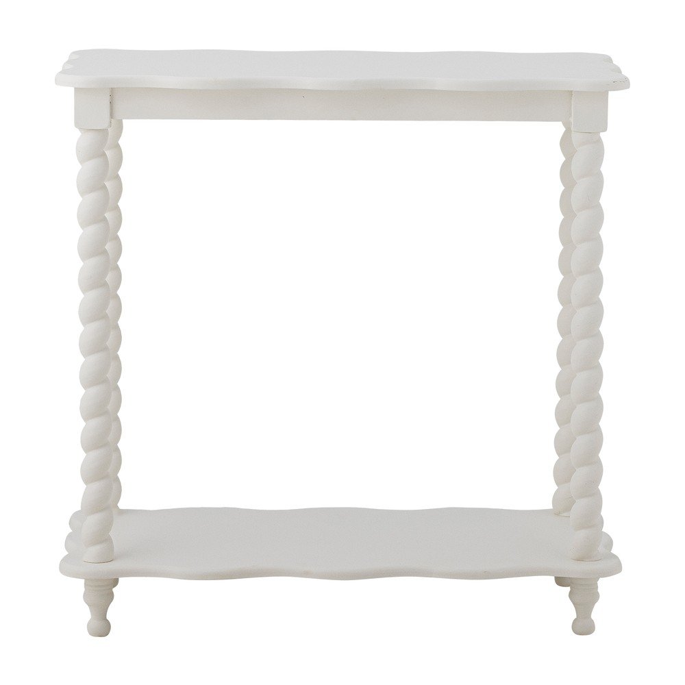 Bela stranska mizica 30x60 cm Bia