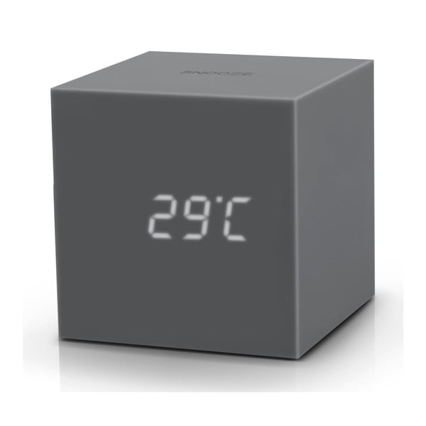 Siva LED budilka Gingko Gravity Cube-image-3
