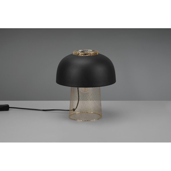 Mat črna kovinska namizna svetilka (višina 28 cm) Punch – Reality-image-2