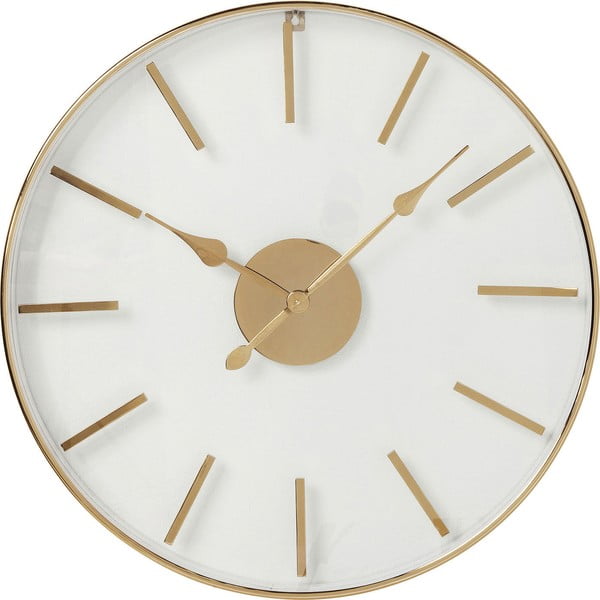 Stenska ura v rožnatem zlatu Kare Design, ⌀ 46 cm