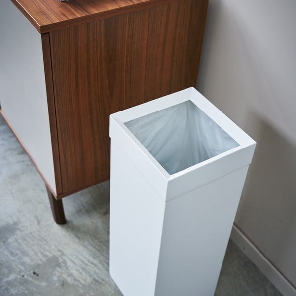 Bel kovinski koš za smeti 27 l Tall – YAMAZAKI-image-3