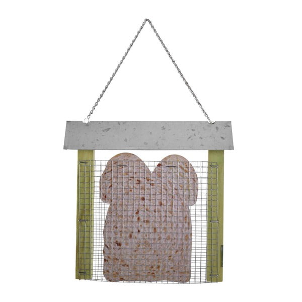 Esschert Design krmilnica za ptice za kruh, širina 19,5 cm