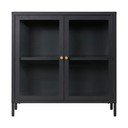 Črna kovinska vitrina 80x80 cm Dalby – House Nordic