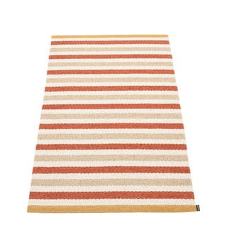 Opečnato oranžna/kremno bela notranja in zunanja preproga 70x120 cm Teo Brick – Pappelina
