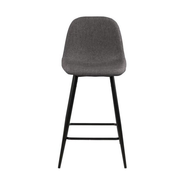 Sivi oblazinjeni barski stoli v kompletu 2 ks (višina sedeža 65 cm) Wilma – Actona-image-3