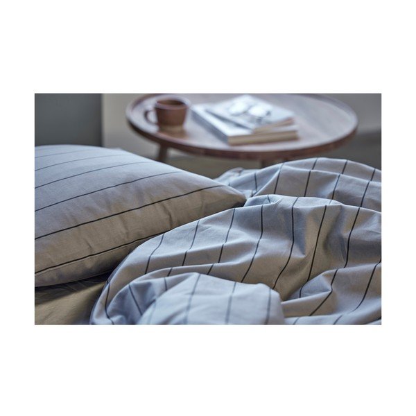 Siva bombažna posteljnina 200x140 cm Line - Södahl-image-1
