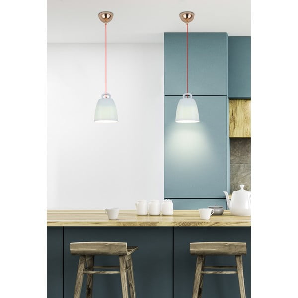 Modra otroška viseča svetilka s keramičnim senčilom Sewilla – Candellux Lighting-image-3