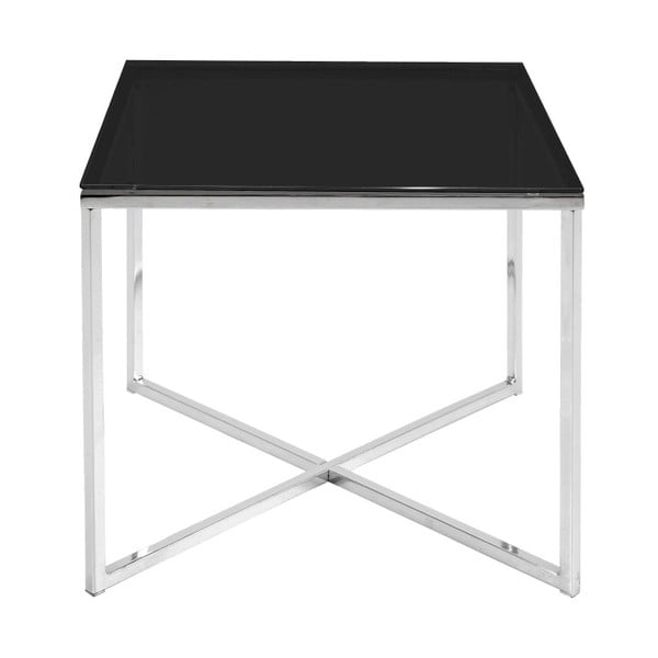 Actona Cross črna kavna mizica, 50 x 45 cm