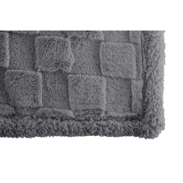 Siva odeja iz mikropliša 150x200 cm Rava – Tiseco Home Studio-image-2