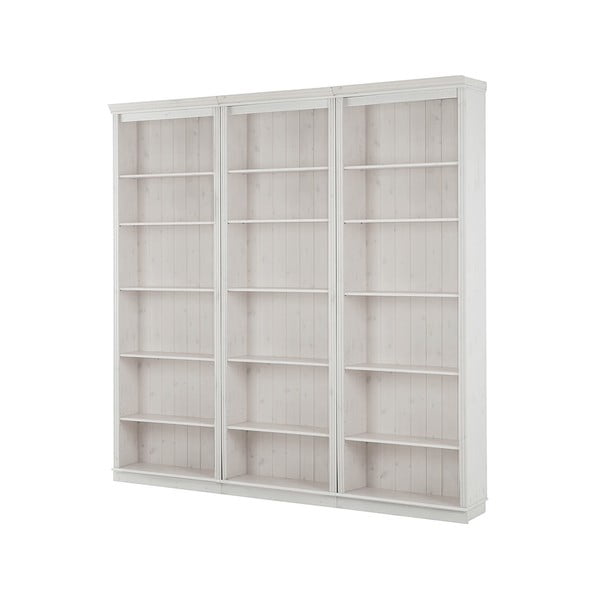 Bel regal iz masivnega bora 222x223 cm Anita – Støraa-image-2