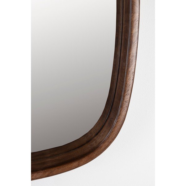 Stensko ogledalo z lesenim okvirjem 50x50 cm Nyko – White Label-image-2