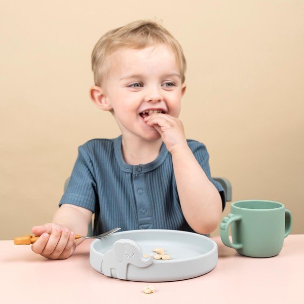 3-delni otroški jedilni set Done by Deer Peekaboo Dinner-image-1