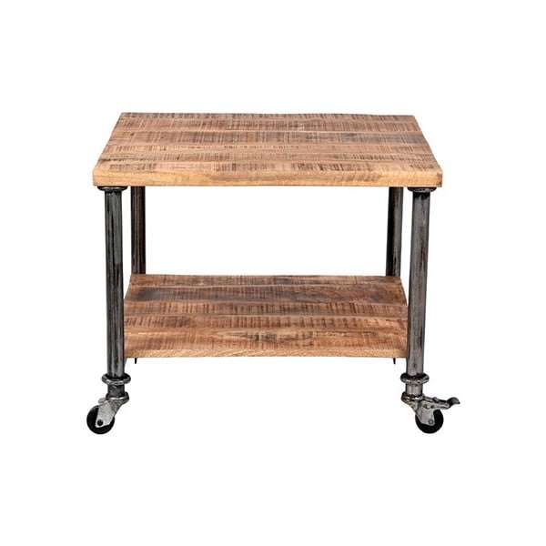 Stranska mizica z zgornjim delom iz mangovega lesa LABEL51 Flex, širina 60 cm