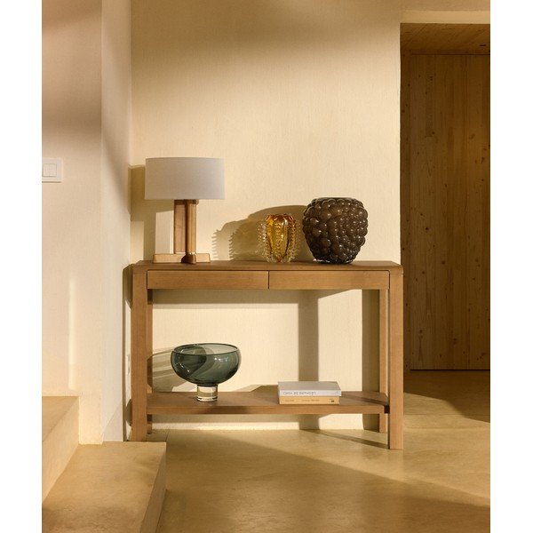 Rjava steklena vaza (višina 30 cm) Mure – Kave Home-image-1