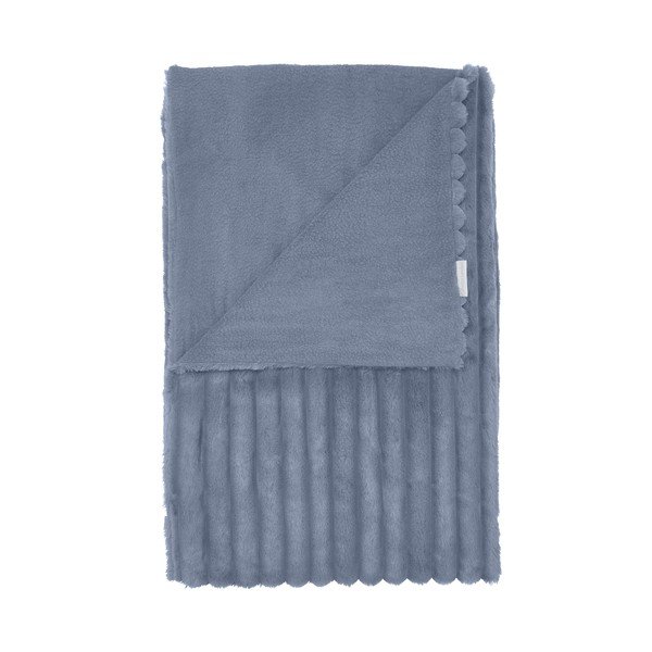 Modra odeja iz mikropliša 130x170 cm Cosy Ribbed – Catherine Lansfield